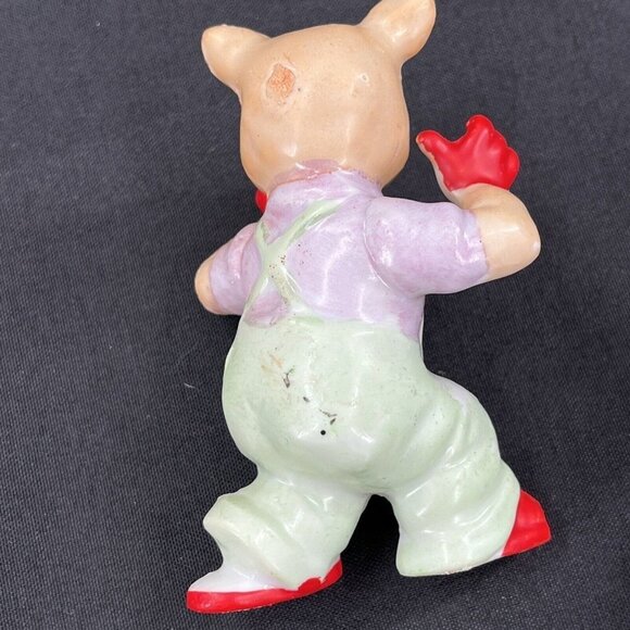 Mid Century Modern Porcelain Pigs Tumbling Made in Japan Vintage Set of 6 - Picture 12 of 15